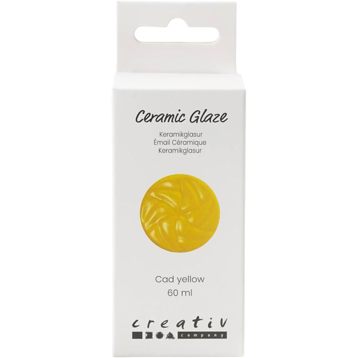 Keramiek Glazuur, 984-1101 °C, dekkend, Cad Yellow, 60 ml/ 1 Doosje
