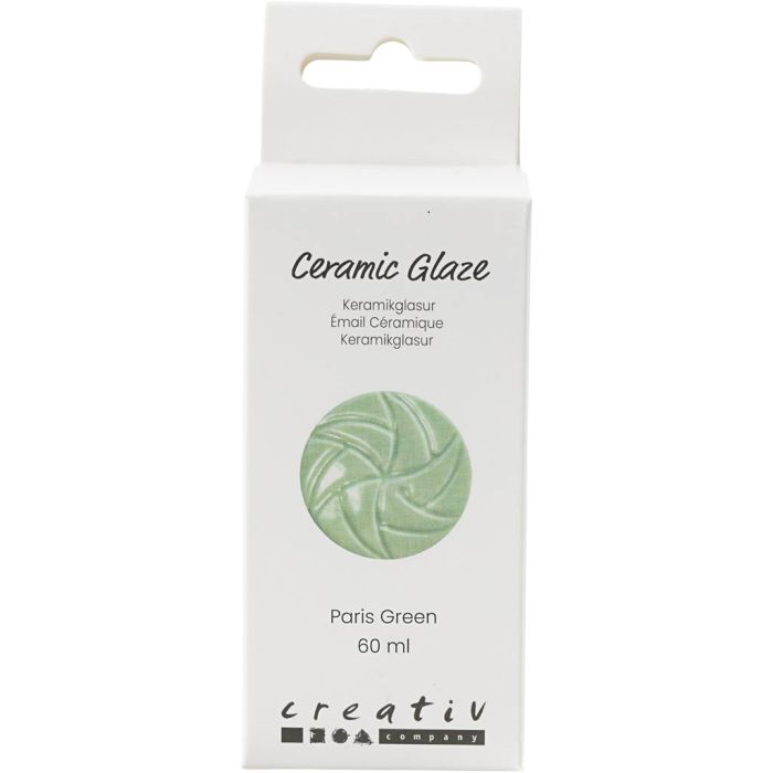 Keramiek Glazuur, 984-1101 °C, dekkend, Paris Green, 60 ml/ 1 Doosje
