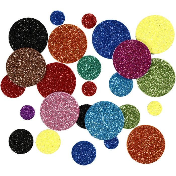 EVA Foam cirkels, 12+20+32 mm, 150div/ 1 doos