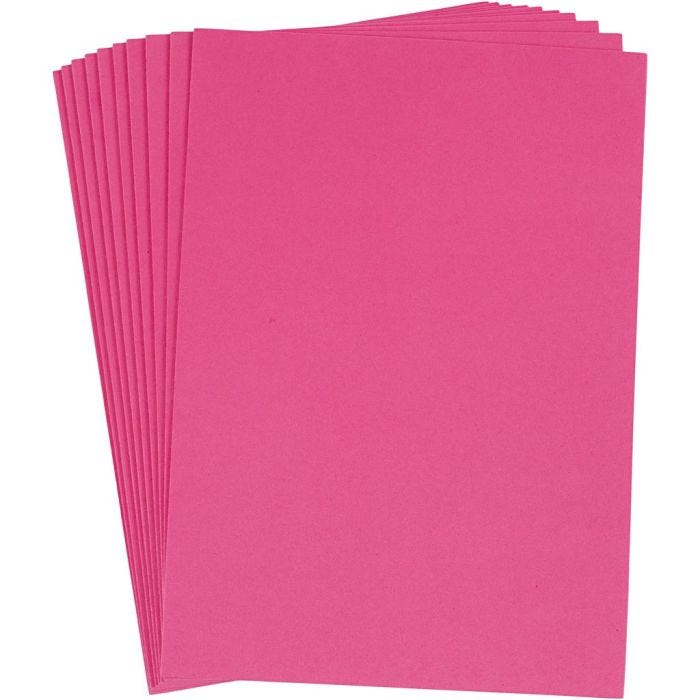 EVA-foam, A4, vel 210x297 mm, dikte 2 mm, roze, 10 vel/ 1 doos