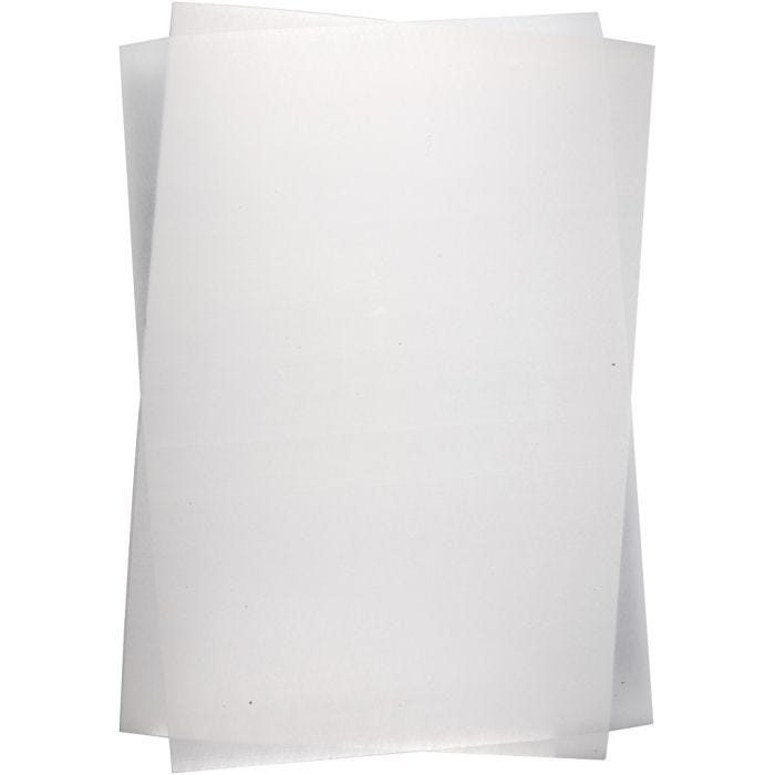 Vellen krimpfolie, vel 20x30 cm, dikte 0,3 mm, mat transparant, 100 vel/ 1 doos