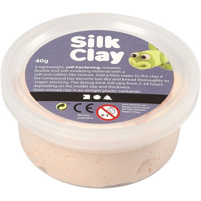 Silk Clay®, licht beige, 40 gr/ 1 Doosje