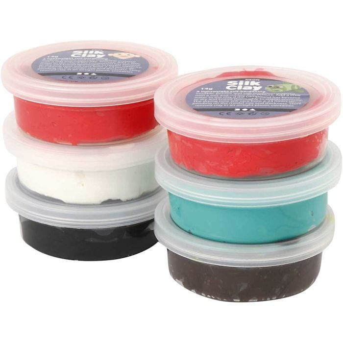 Silk Clay®, Kerst verf, 6x14 gr/ 1 doos