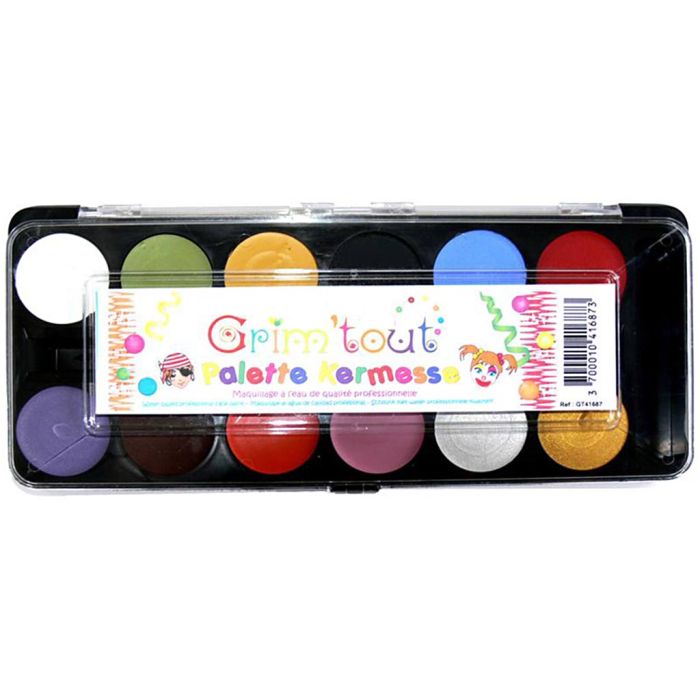 Kermis schmink, diverse kleuren, 1 Doosje