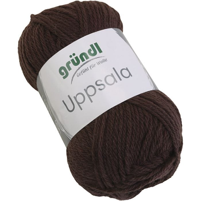Wolgaren, L: 125 M, bruin, 50 gr/ 1 stuk