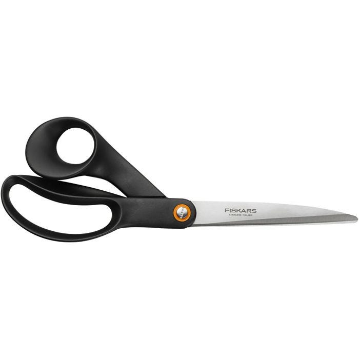 Fiskars Universele Scharen, L: 24 cm, rechtshandig, zwart, 1 stuk