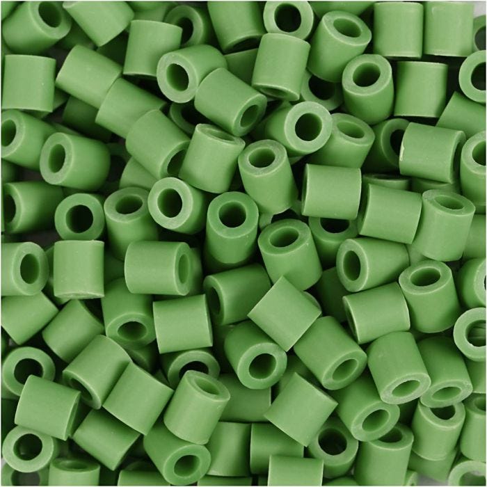 BioBeads van NABBI, afm 5x5 mm, gatgrootte 2.5 mm, medium, groen, 1000 stuk/ 1 doos