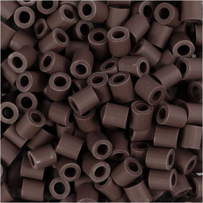 BioBeads van NABBI, afm 5x5 mm, gatgrootte 2.5 mm, medium, bruin, 3000 stuk/ 1 doos