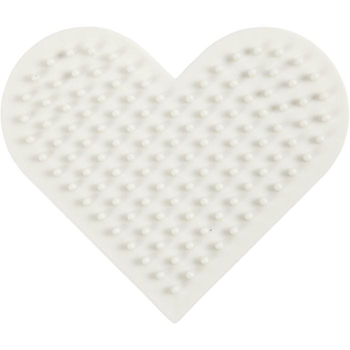 NABBI BioBeads Grondplaat, klein hart, 7x8,5 cm, medium, 1 stuk