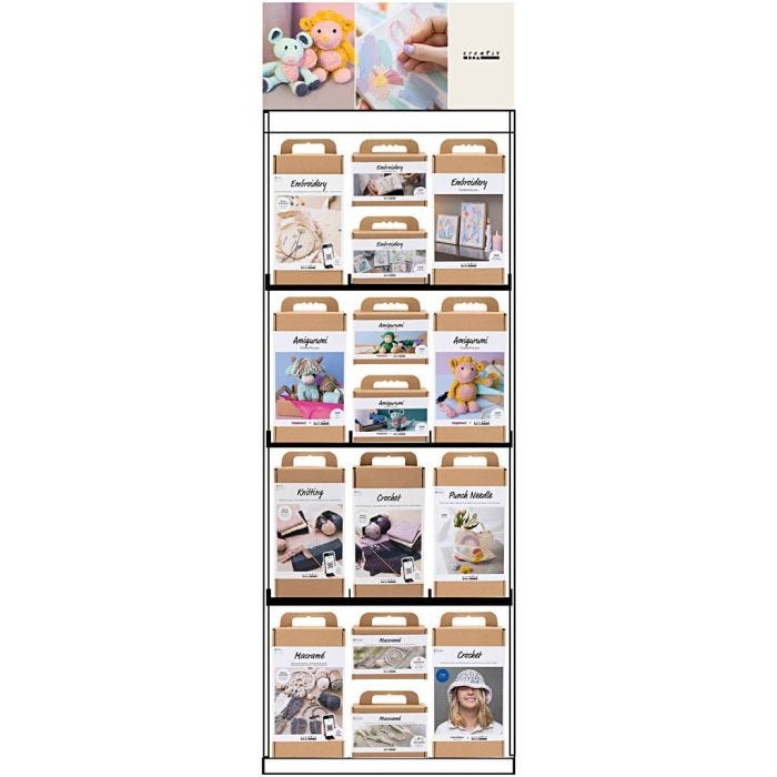 Vloerdisplay, gemonteerd, Garen, volwassene, 75 eenh./ 1 stuk