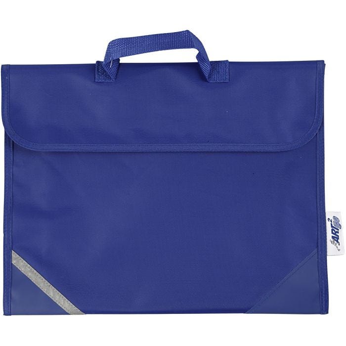 Schooltas, 9 cm, 36x29 cm, blauw, 1 stuk
