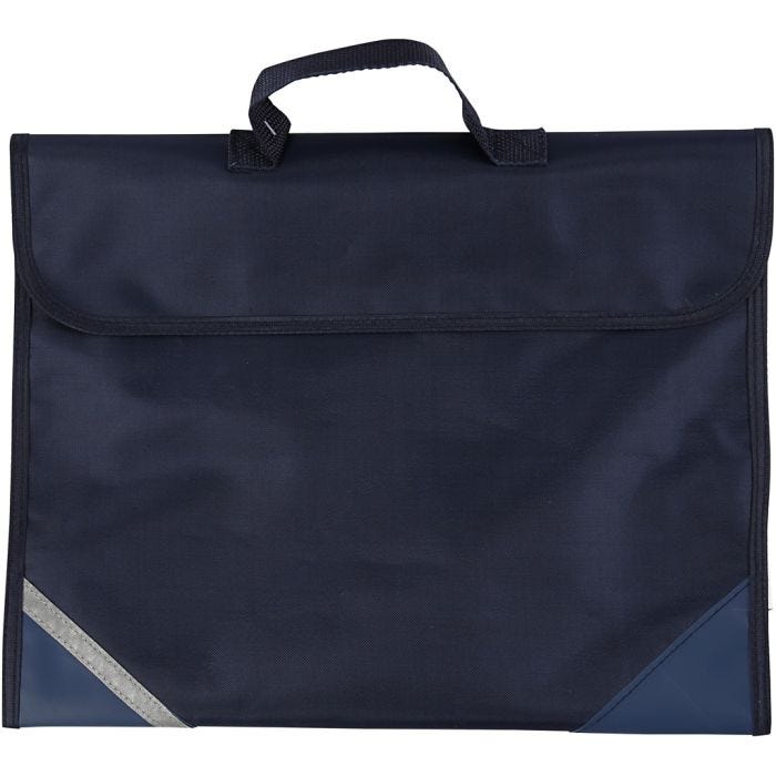 Schooltas, 9 cm, 36x29 cm, donkerblauw, 1 stuk
