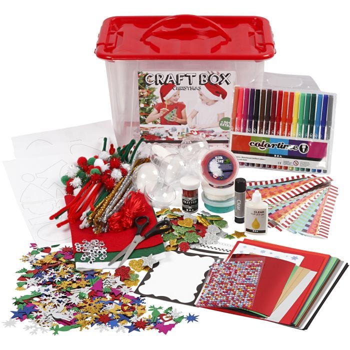 Hobbydoosje, diverse kleuren, 1 stuk