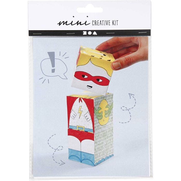Mini Creatieve Set, monsters en robotten, 1 doos