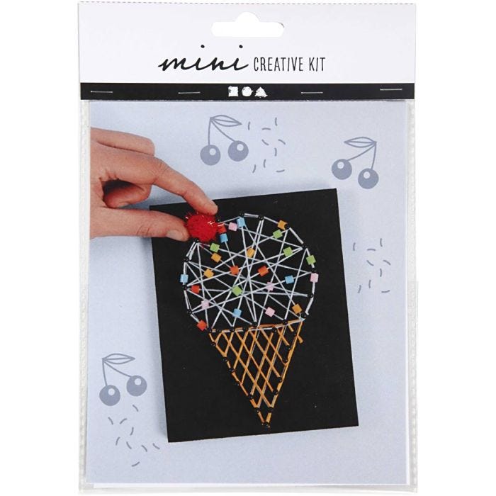 Mini Creatieve Set, ijsje in hoorn, 1 doos