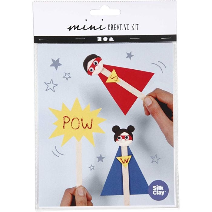 Mini Creatieve Set, ijsstokjes figuur, 1 doos
