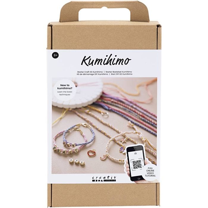 Starter Hobbyset Kumihimo, Vriendschapsarmband, 1 doos