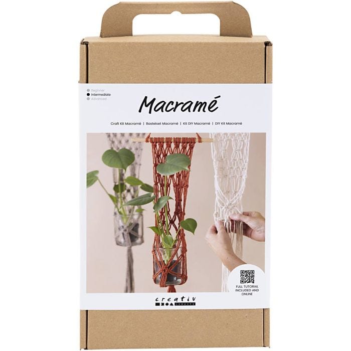 Hobbyset Macramé, Bloemenhanger, 1 doos