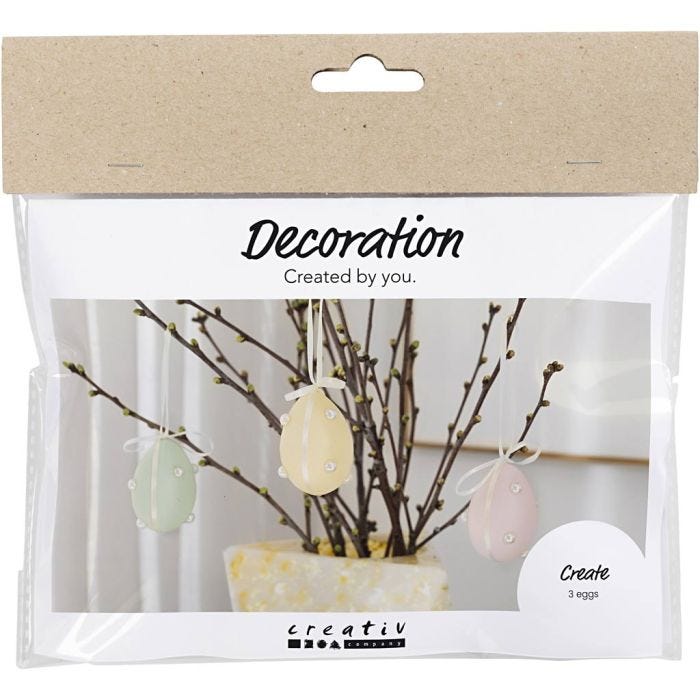 Mini Hobbyset Decoratie, Eieren, pastelkleuren, 1 doos