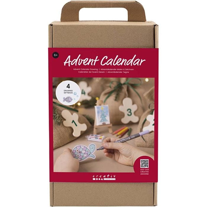 Adventskalender Tekenen, Tekening, 1 doos