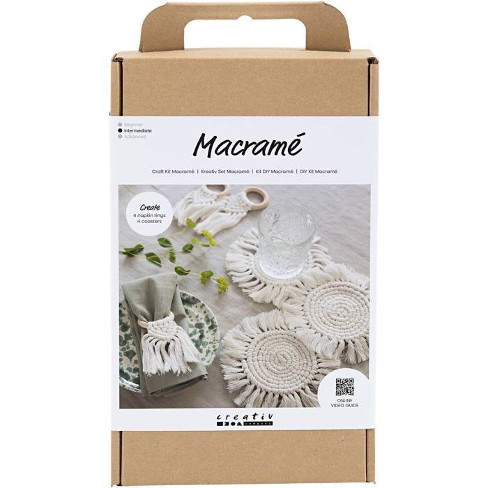 Hobbyset Macramé, Tafeldecoratie, off white, 1 doos