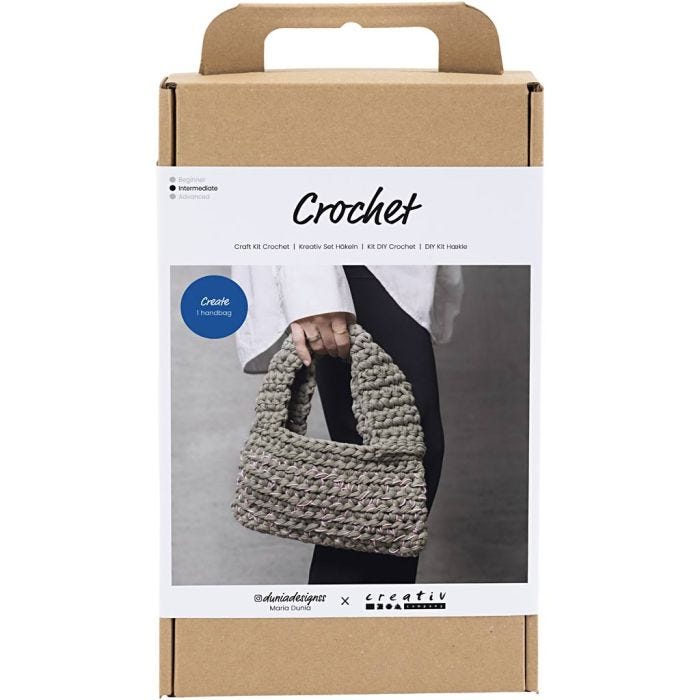 Hobbyset Haken, Stoere tas, olijfgroen, 1 doos