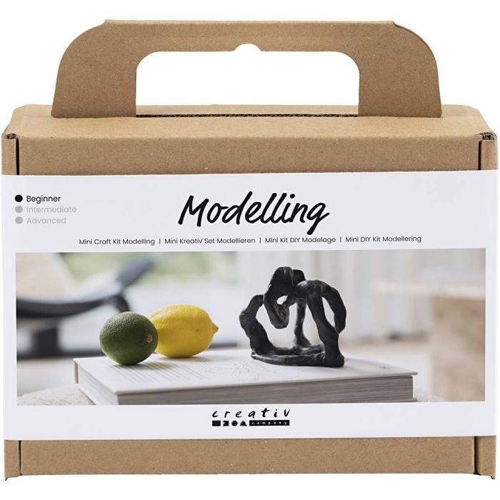 Mini Hobbyset Boetseren, Beeldje, zwart, 1 doos