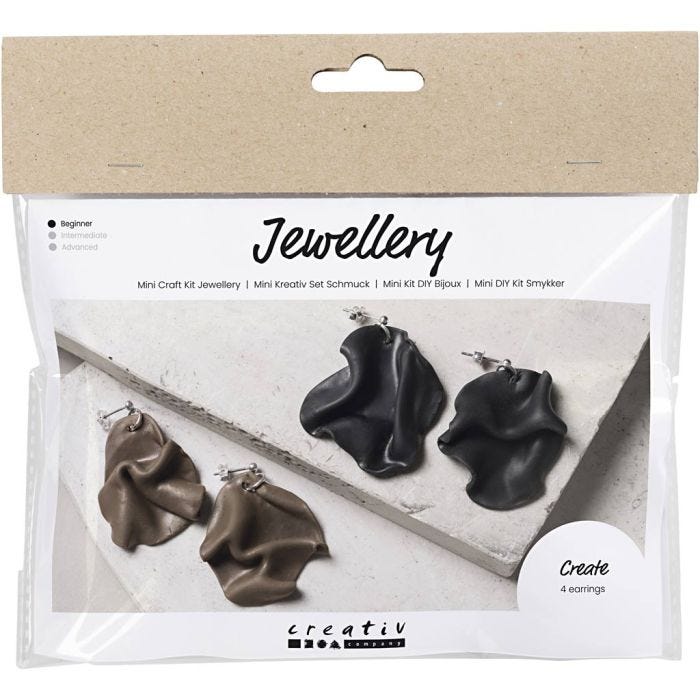 Mini Hobbyset Sieraden, Gebogen oorringen, 1 doos