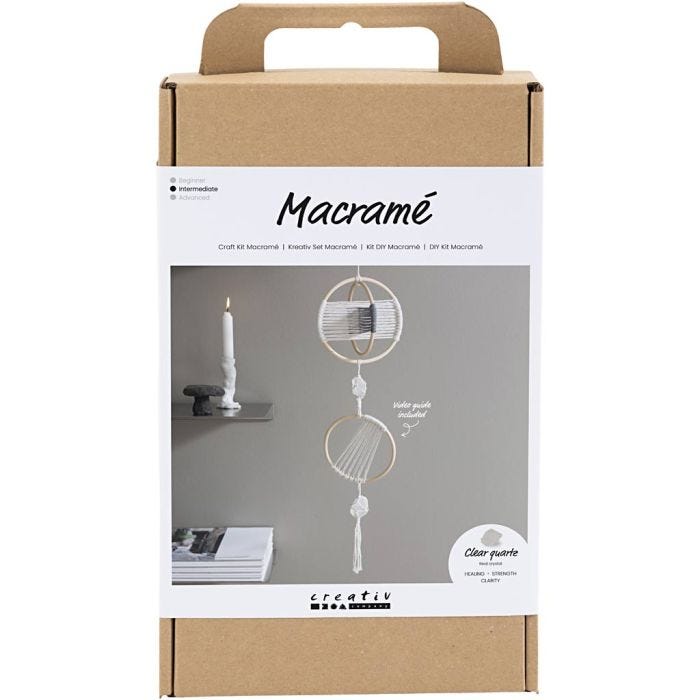 Hobbyset Macramé, Mobiel, grijs, off white, 1 doos