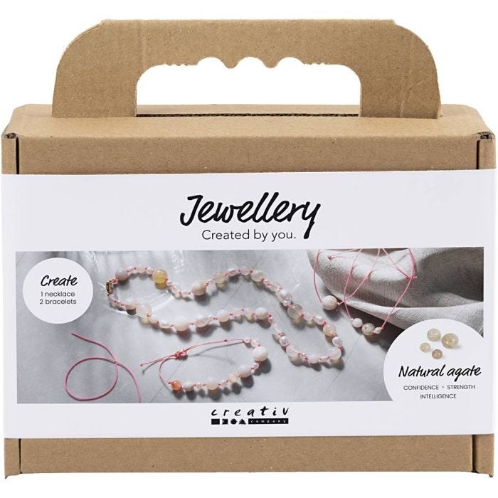 Mini Hobbyset Sieraden, Halskettingen en armband, roze, 1 doos