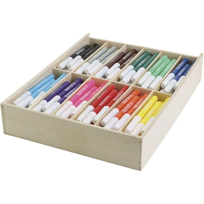 Colortime stiften, 5 mm, diverse kleuren, 144stuk/ 1 doos