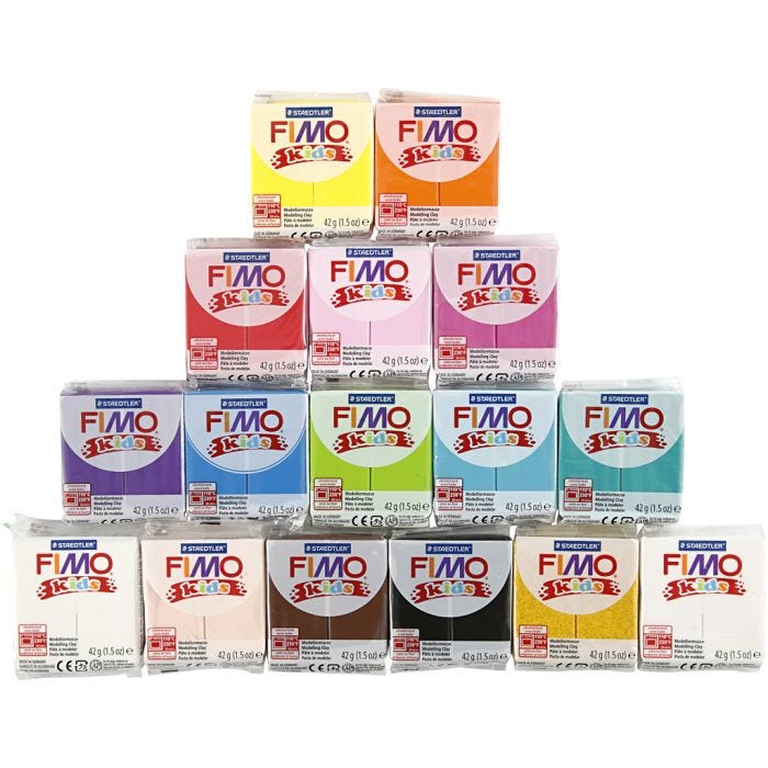 FIMO® Kids Boetseerklei, 32x42 gr/ 1 doos
