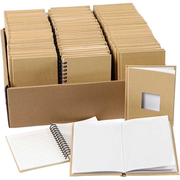 Notitieboek, A6, afm 10,5x15 cm, 3x32 stuk/ 1 doos