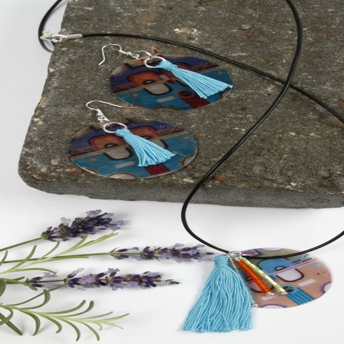 Prachtige decoratieve Capiz sieraden
