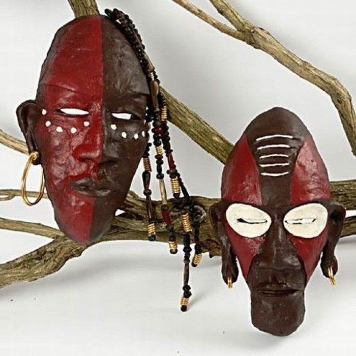 Afrikaanse tribal maskers