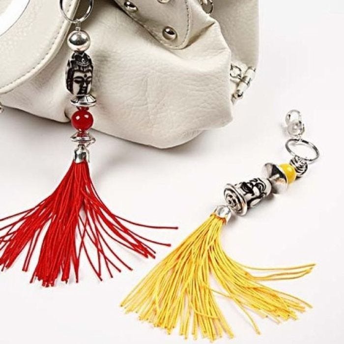 Een tassel voor de handtas