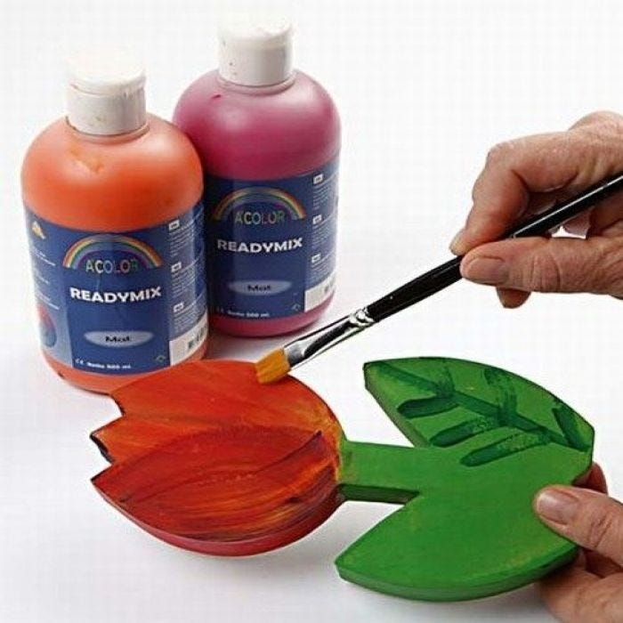 Papier-mâché dozen en bloemen