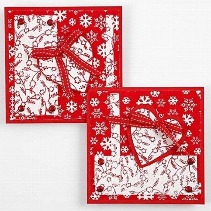 Kerstkaarten met harten