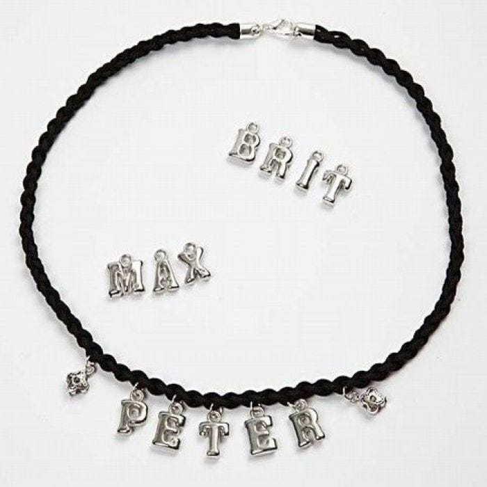 Gevlochten ketting met naam