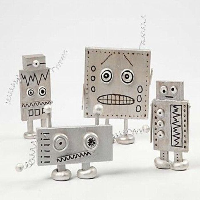 Houten robots