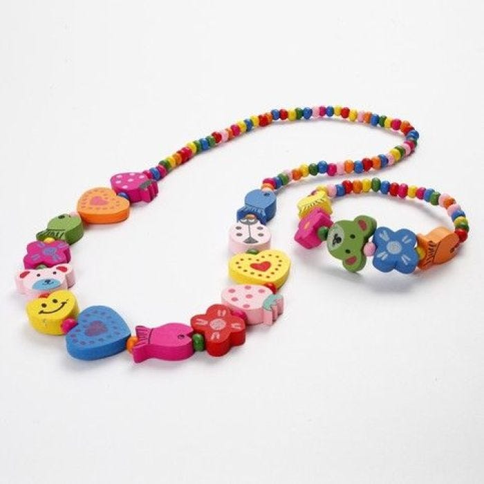 Sieraden met houten kralen