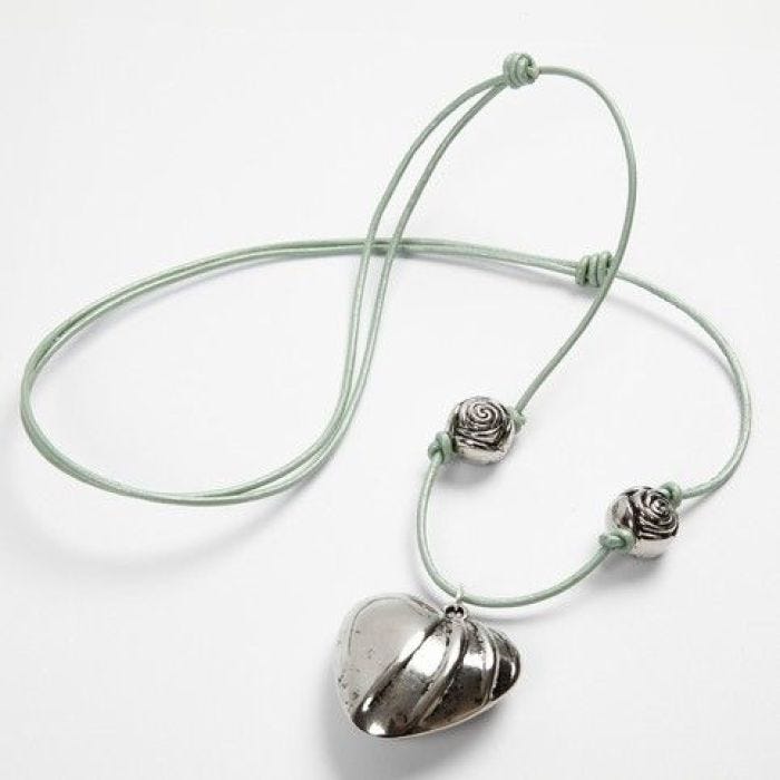 Leerkoord met metalen hart