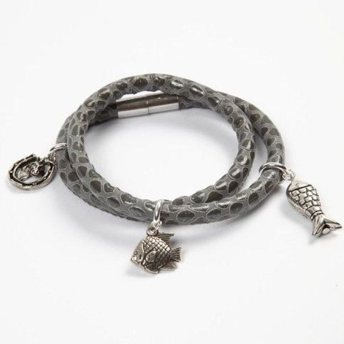 Armband van slangenleer