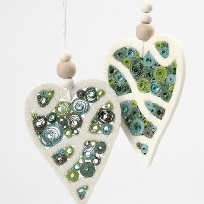 Harten met quilling