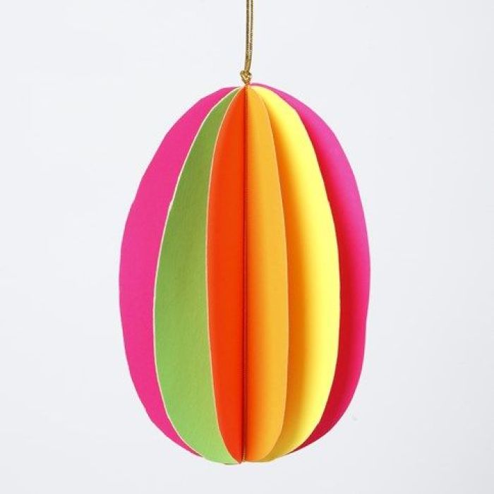 Een 3D ei in neon