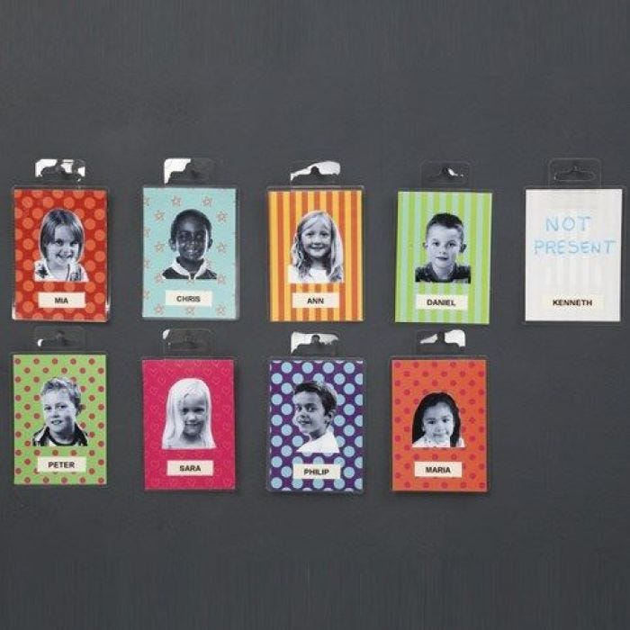 Gelamineerde badges met foto