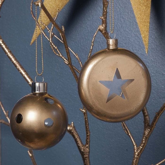 Glazen kerstballen met Goud Spray Acrylverf