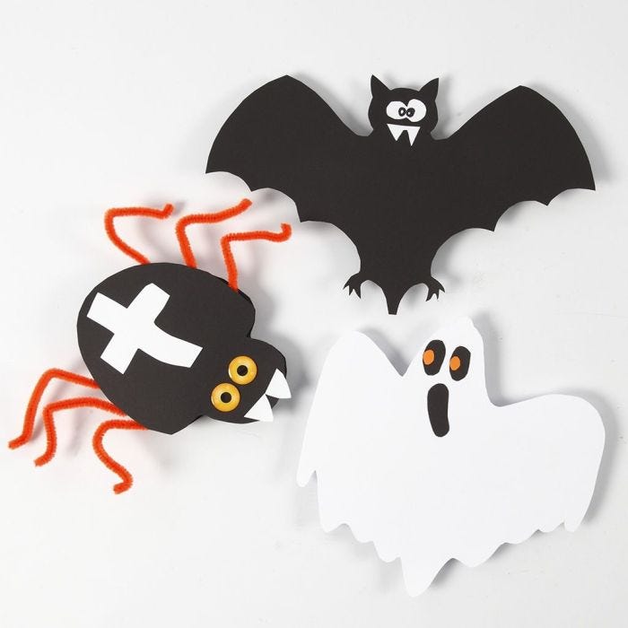 Kartonnen decoraties voor Halloween