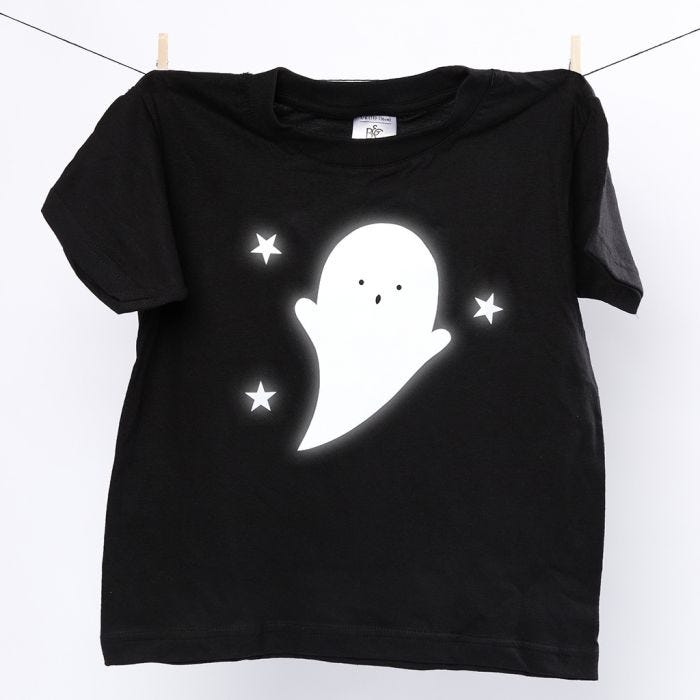 T-Shirt met reflecterend spook