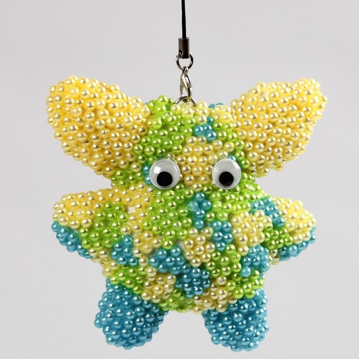 Textiel gedecoreerd met Pearl Clay